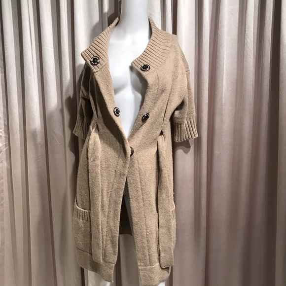 Vince Sweaters - VINCE Oversized Tan Duster